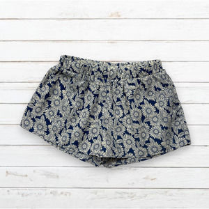 Fifty‎ Street Shorts Womens Size Small High Rise Blue Floral Pocket Flat Front